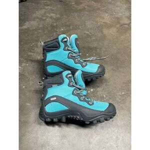XPETI Womens Blue Gray Dimo Mid Top Waterproof Outdoor Hiking Boots Size 7.5